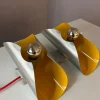 Clearance Pamono Yellow and Silver Wall Lamp from Massive Leuchten