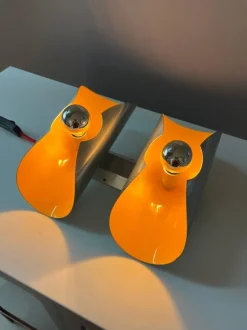 Clearance Pamono Yellow and Silver Wall Lamp from Massive Leuchten