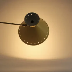 Clearance Pamono Yellow Diabolo Articulated Wall Light attributed to Rene Mathieu for Lunel, 1950s