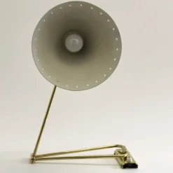 Clearance Pamono Yellow Diabolo Articulated Wall Light attributed to Rene Mathieu for Lunel, 1950s
