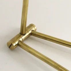 Clearance Pamono Yellow Diabolo Articulated Wall Light attributed to Rene Mathieu for Lunel, 1950s