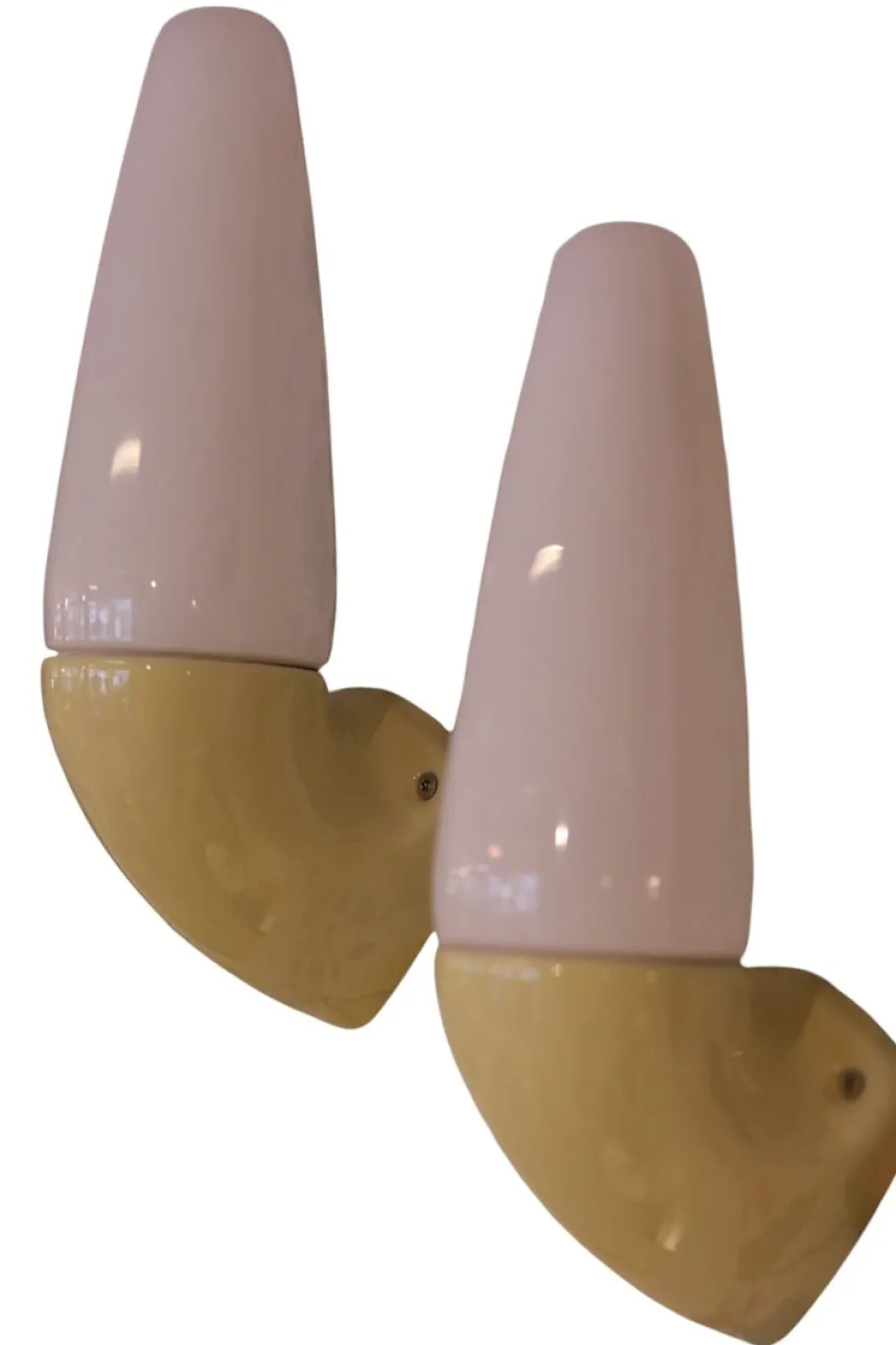 Hot Pamono Yellow Model 6035 Wall Lamps by Sigvard Bernadotte for Ifö, 1950s, Set of 2