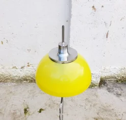 Best Pamono Yellow Model Faro Floor Lamp by Luigi Massoni for Guzzini, 1971