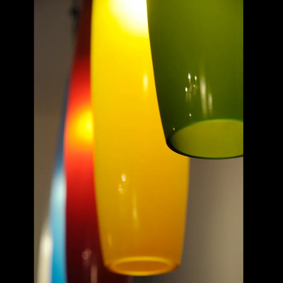 Hot Pamono Yellow Murano Glass Pendant by Alessandro Pianon for Vistosi, Italy, 1960s