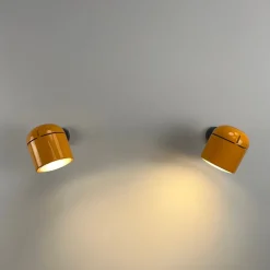 Best Pamono Yellow-Orange Pop Art Wall Spotlights by Staff, 1970s, Set of 2