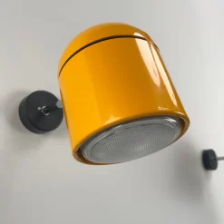 Best Pamono Yellow-Orange Pop Art Wall Spotlights by Staff, 1970s, Set of 2