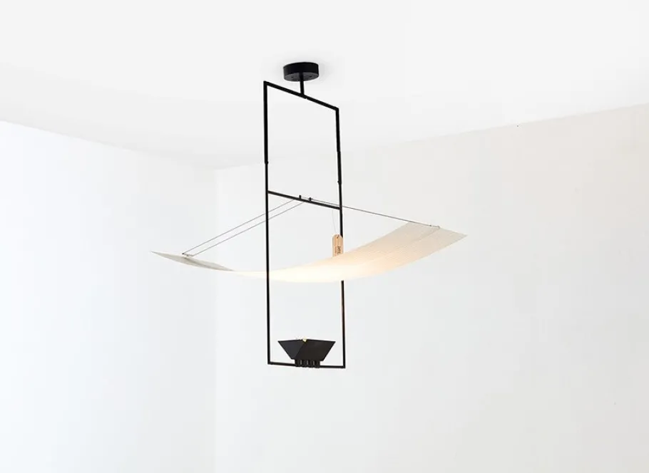 New Pamono Zefiro Hanging Lamp by Mario Botta for Artemide, Italy, 1988