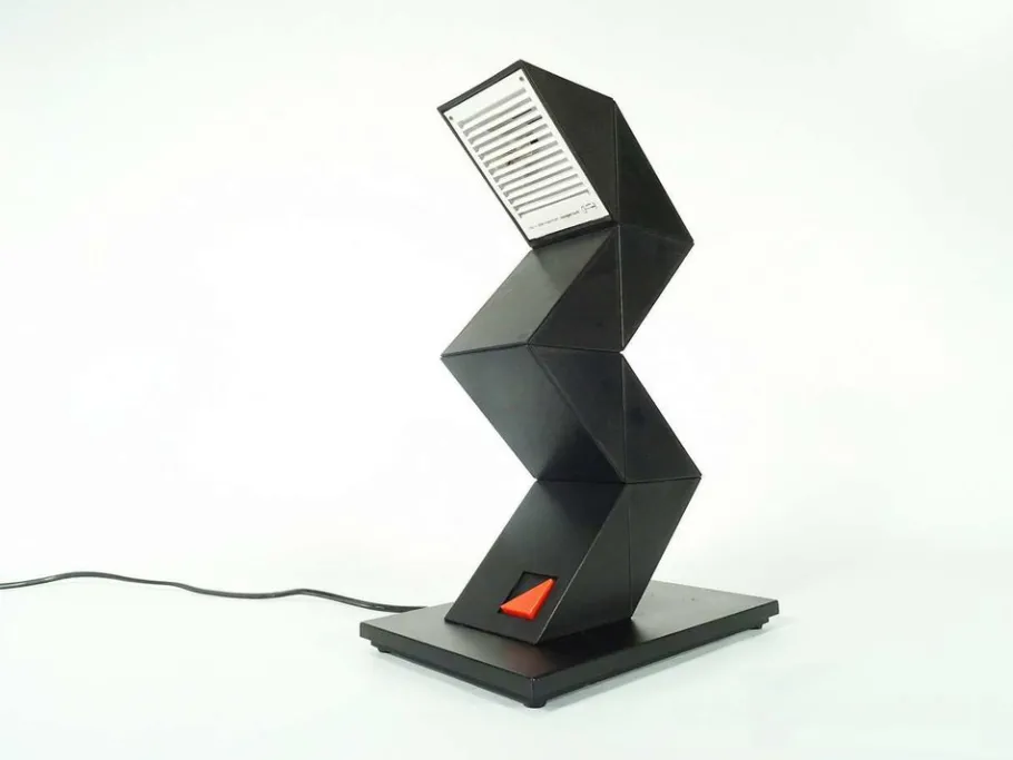 Clearance Pamono Zigzag Table Lamp by Shui l.d.Chan for Massive-Elite, Belgium, 1984