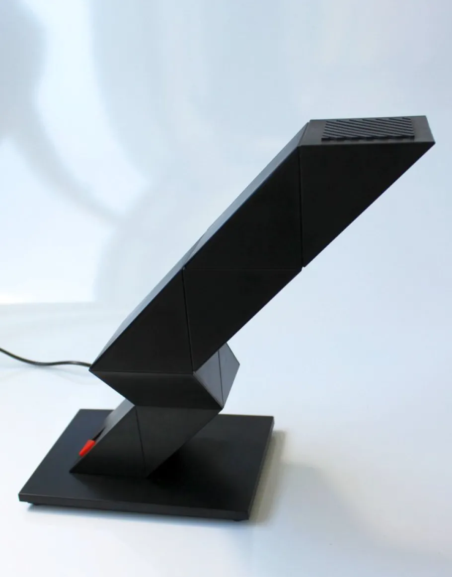 Clearance Pamono Zigzag Table Lamp by Shui l.d.Chan for Massive-Elite, Belgium, 1984