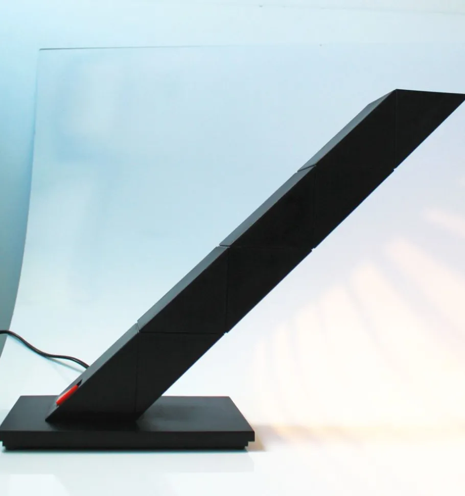 Clearance Pamono Zigzag Table Lamp by Shui l.d.Chan for Massive-Elite, Belgium, 1984