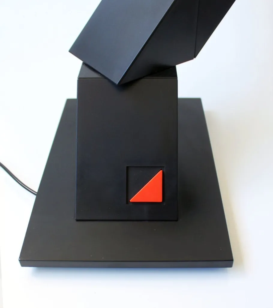 Clearance Pamono Zigzag Table Lamp by Shui l.d.Chan for Massive-Elite, Belgium, 1984
